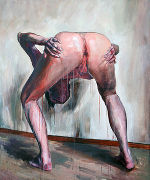ohne Titel, 2008; Acryl auf Leinen, 150 x 125 cm.