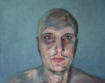 P. (Infront The Screen - Series), 2009; Acryl auf Leinen, 40 x 50 cm. © Thom Van Dyke P. (Infront The Screen - Series), 2009; Acryl auf Leinen, 40 x 50 cm.