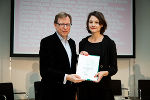 LR Christian Buchmann, Katharina Swoboda, Atelier-Auslandsstipendiatin