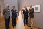 v.l.: Peter Pakesch, Kulturlandesrat Christian Buchmann, Kurator Peter Peer, Wolfgang Muchitsch. © UMJ/N. Lackner v.l.: Peter Pakesch, Kulturlandesrat Christian Buchmann, Kurator Peter Peer, Wolfgang Muchitsch.