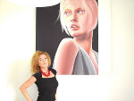 Modell Ilona. Acryl auf Leinwand 120 x 120 cm / 2009
