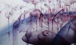 die plage 2 - the plague 2, 2014, 180x300cm, oil alkyd alu on canvas © Kulturmagazin "80" die plage 2 - the plague 2, 2014, 180x300cm, oil alkyd alu on canvas