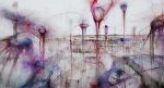 die würmer - the worms, 2014, 80x150, oil alkyd alu on canvas © Kulturmagazin "80" die würmer - the worms, 2014, 80x150, oil alkyd alu on canvas