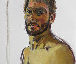 Selbstporträt mit Bart u nacktem Oberkörper, Detail II, 2010 © Gottfried Pengg-Auheim