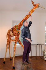 Wolfgang Rahs und Giraffe