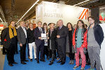 Die steirische Delegation bei der Buchmesse in Frankfurt. © Land Steiermark Die steirische Delegation bei der Buchmesse in Frankfurt.