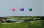 Landschaft mit Zeit, 2013, Öl auf Leinwand, 130 x 200 cm © Wolfgang Wiedner Landschaft mit Zeit, 2013, Öl auf Leinwand, 130 x 200 cm