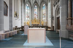 Neugestaltung des Altarraums / Seitenkapelle der Pfarrkirche von Schörfling am Attersee (OÖ), 2016 © Martin Bilinovac Neugestaltung des Altarraums / Seitenkapelle der Pfarrkirche von Schörfling am Attersee (OÖ), 2016