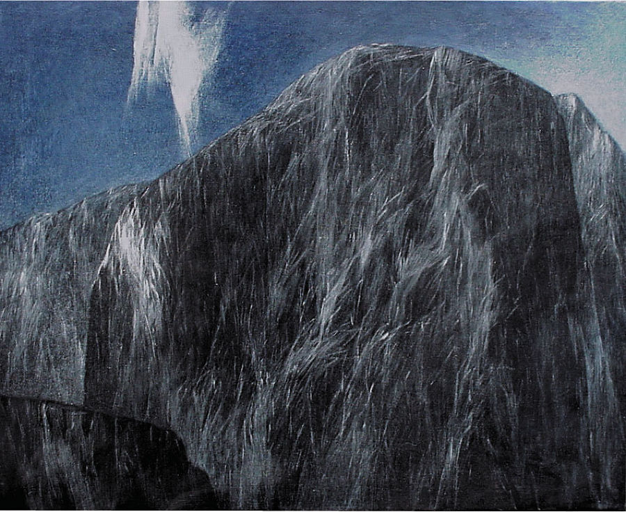 NACHT 12, 60 x 75 cm, Öl auf Molino, Juli 2002