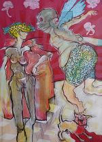 1_ Amor und Psyche 2015_Acryl auf Leinwand © Wenzel Mraček 1_ Amor und Psyche 2015_Acryl auf Leinwand