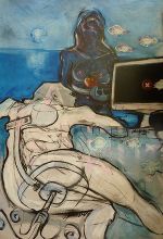 2_ Adam und Apple 2015_Acryl auf Leinwand © Wenzel Mraček 2_ Adam und Apple 2015_Acryl auf Leinwand