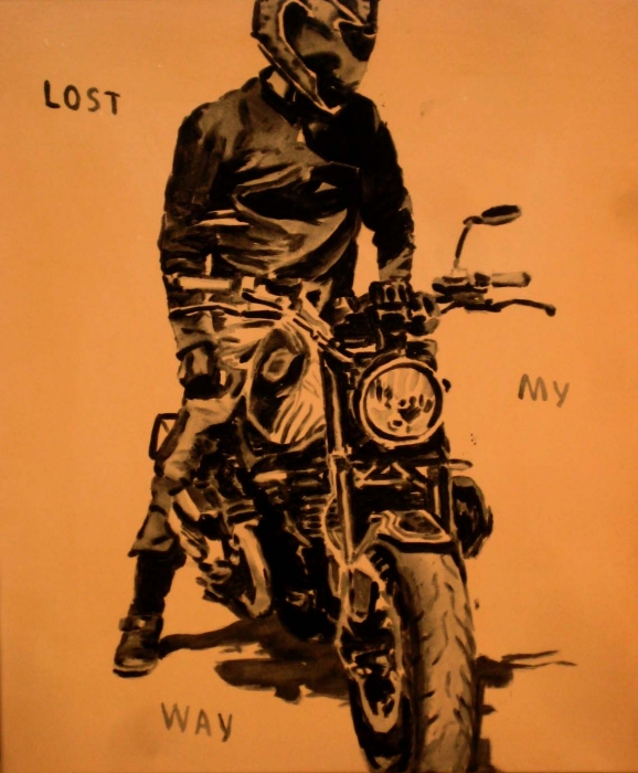 Lost My Way,  2015,  60 x 50 cm, Acryl / Molino