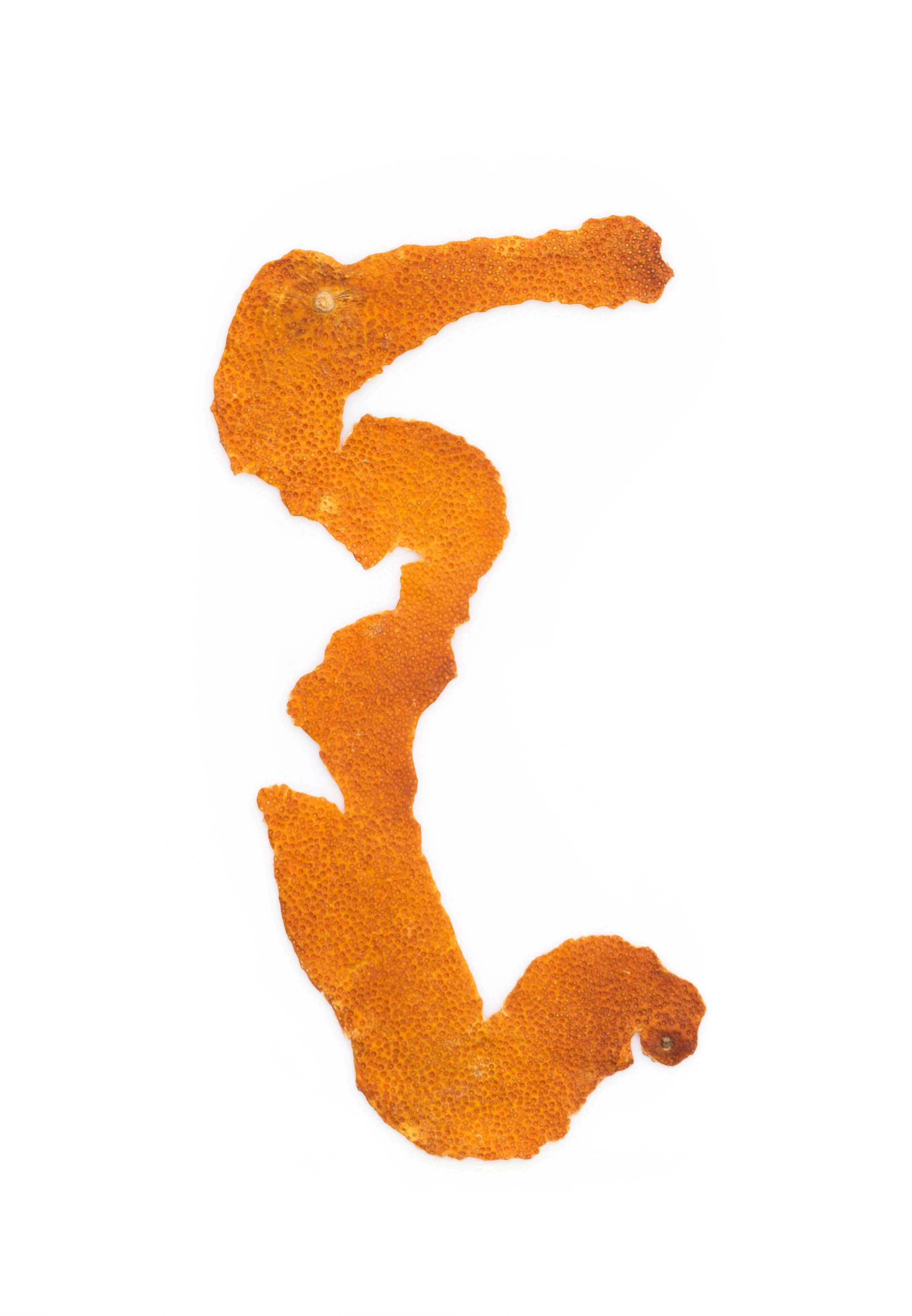 Skin Picking, Mandarinenhaut auf Opalglas, 21 cm x 14,5 cm, 2020