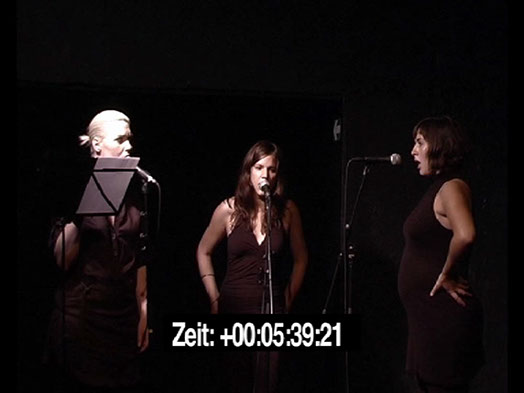Nouvelle Couleur (Mvt. 1), 2005/2010, Audioinstallation/Live Performance 6 min 30 sec (Screenshot des Live-Performance-Videoe, die brut, Wien, 2010)