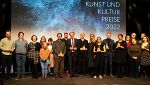 Landeshauptmann Christopher Drexler mit den Preisträgerinnen und Preisträgern der Landeskunst- und -kulturpreise 2022.