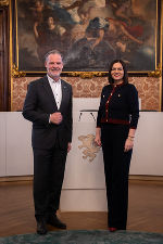 Landtagspräsident Deutschmann mit Landtagspräsidentin Eisenkopf © LT-Stmk/Eigletsberger
