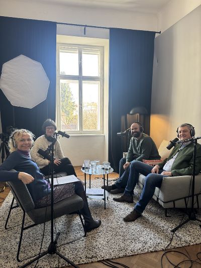 Franz Tonner und Joe Niedermeyer im Podcaststudio
